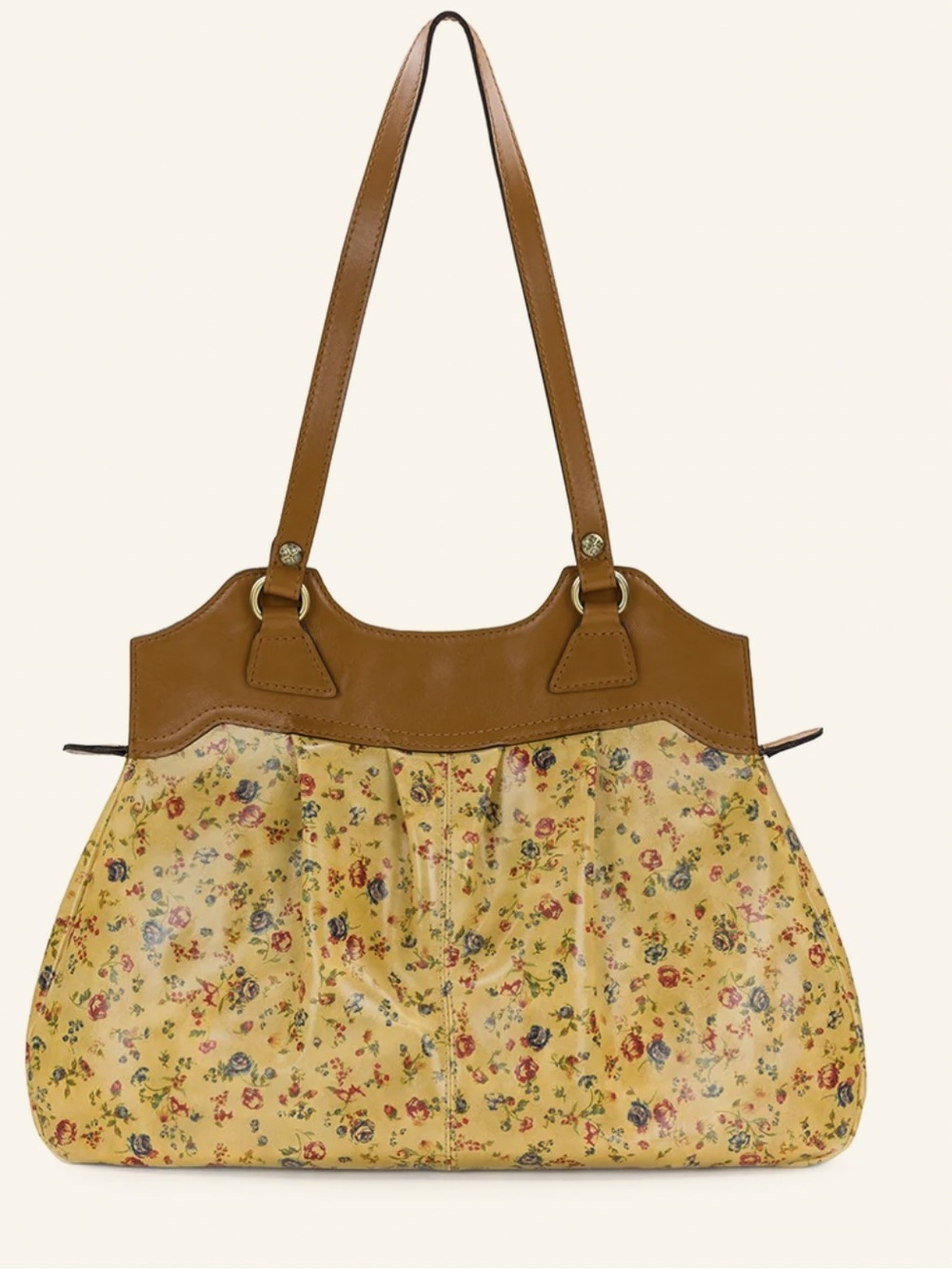 Patricia Nash Napoli Satchel Printed Leather | Fleur de Jardin